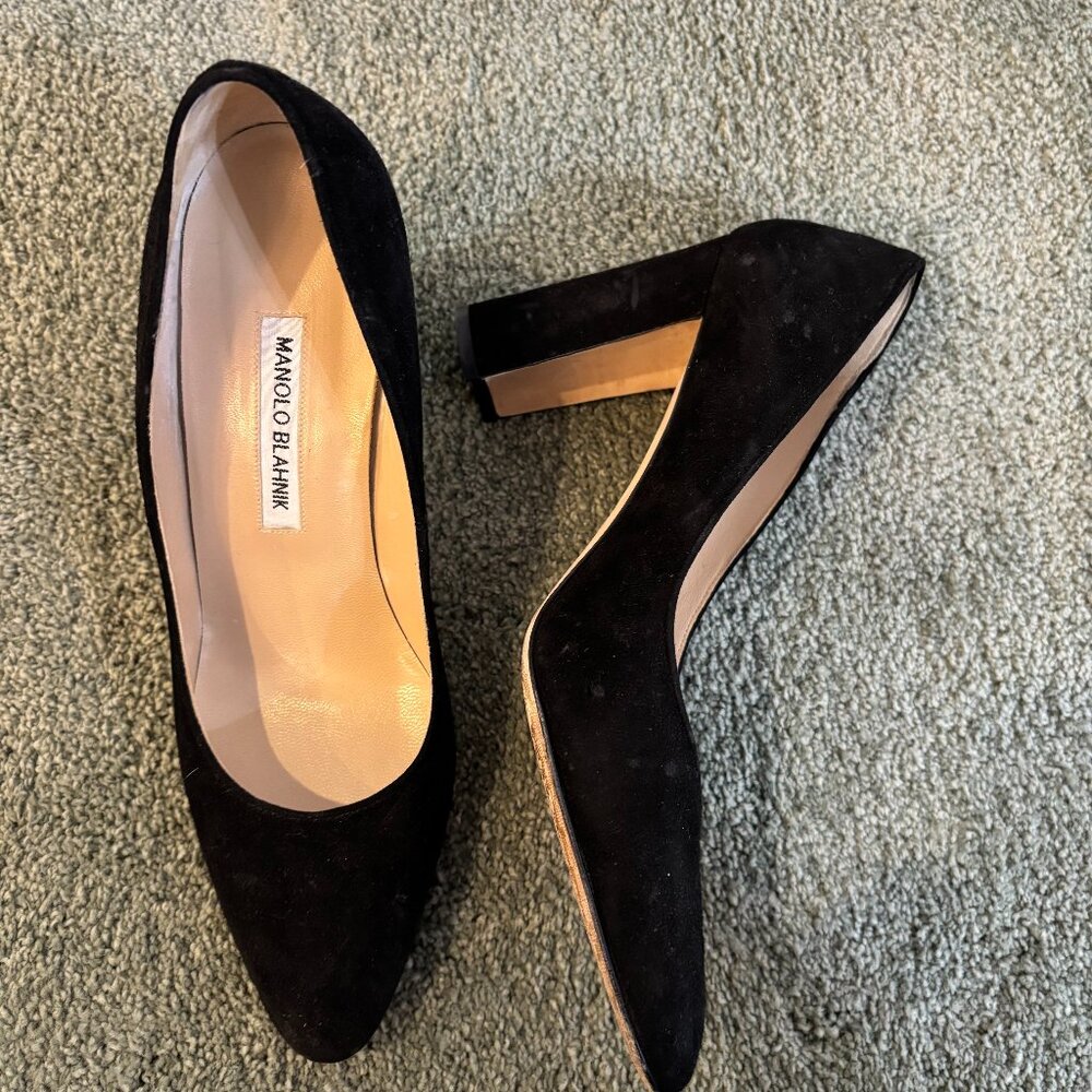 Beautiful, suede, black, designer shoes